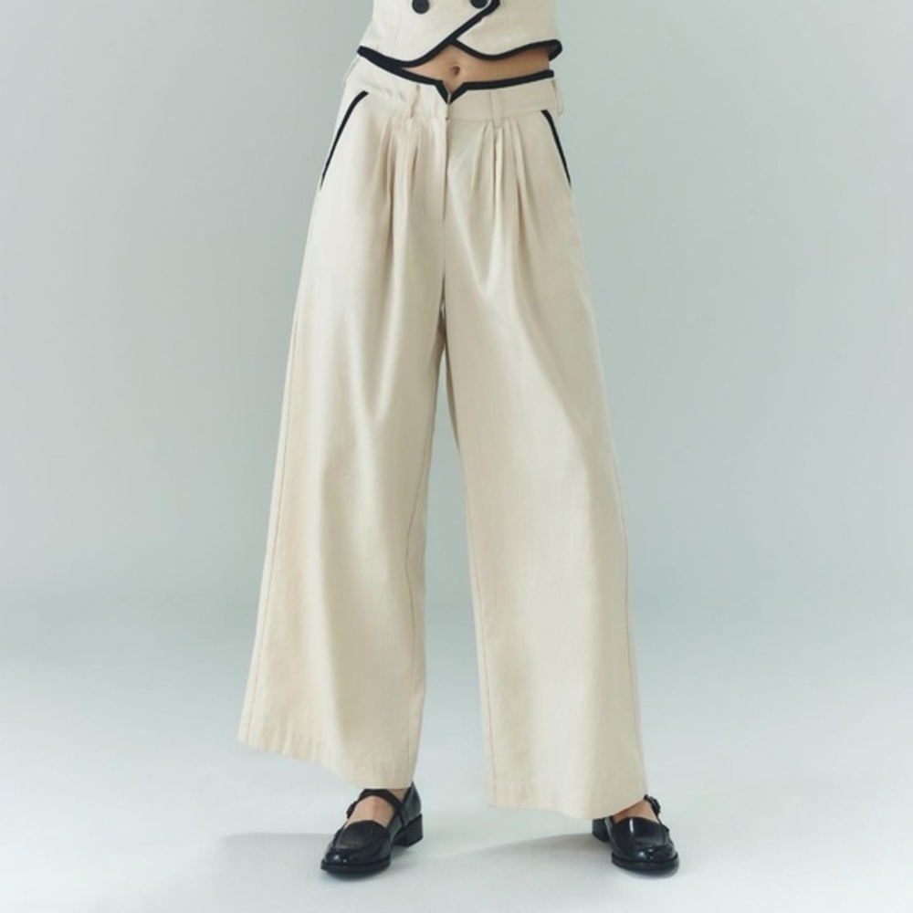 NWT Sovere Express Wide-Leg Pleated Pants Large